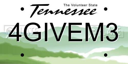 4GIVEM3 Tennessee License Plate