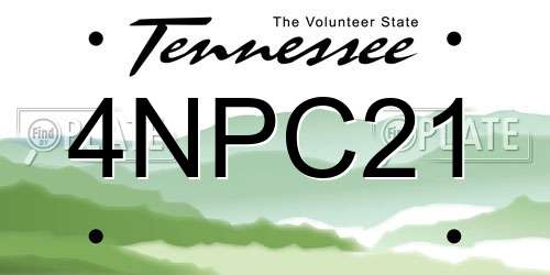 4NPC21 Tennessee License Plate