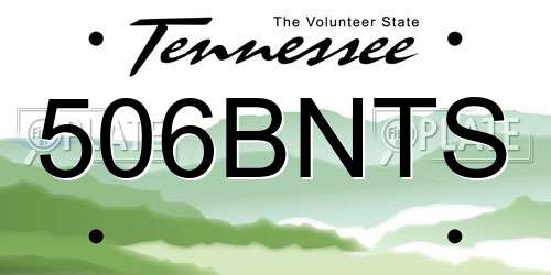 506BNTS Tennessee License Plate