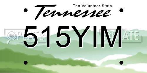 515YIM Tennessee License Plate