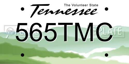 565TMC Tennessee License Plate