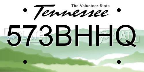 573BHHQ Tennessee License Plate