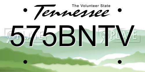 575BNTV Tennessee License Plate