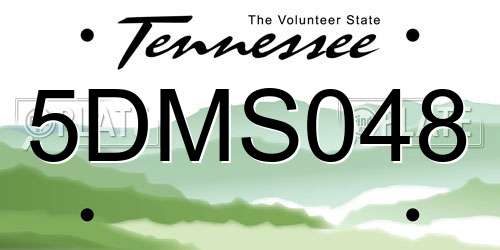 5DMS048 Tennessee License Plate