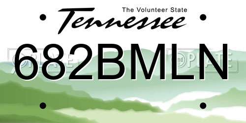 682BMLN Tennessee License Plate