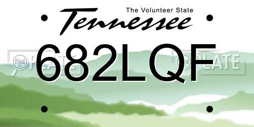 682LQF Tennessee License Plate