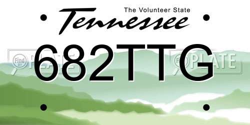 682TTG Tennessee License Plate