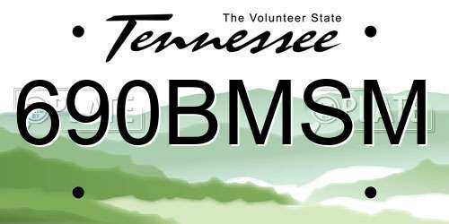 690BMSM Tennessee License Plate
