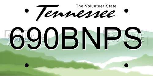 690BNPS Tennessee License Plate