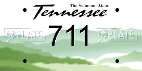 711 Tennessee License Plate