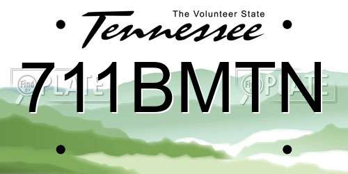 711BMTN Tennessee License Plate