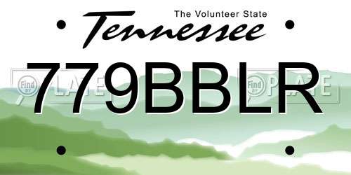 779BBLR Tennessee License Plate