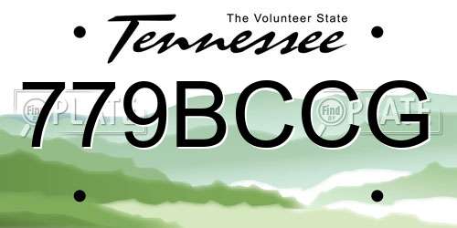 779BCCG Tennessee License Plate