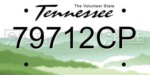 79712CP Tennessee License Plate