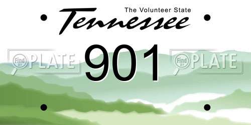 901 Tennessee License Plate