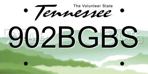 902BGBS Tennessee License Plate