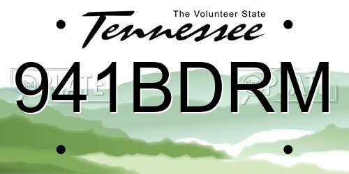 941BDRM Tennessee License Plate