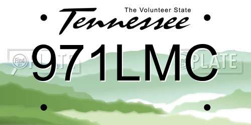971LMC Tennessee License Plate