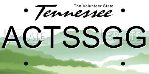 ACTSSGG Tennessee License Plate