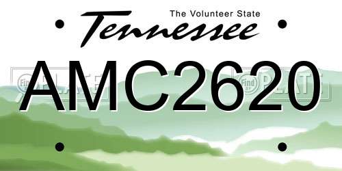 AMC2620 Tennessee License Plate