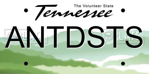 ANTDSTS Tennessee License Plate