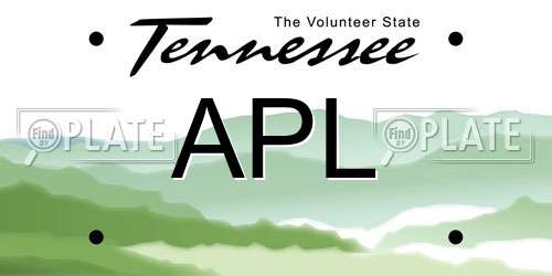 APL Tennessee License Plate