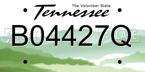 B04427Q Tennessee License Plate