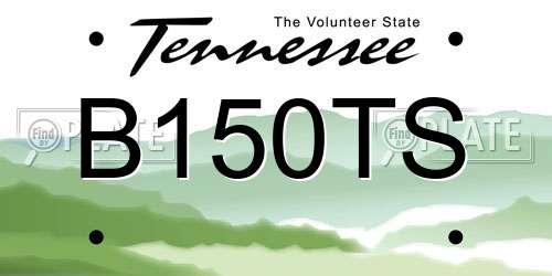 B150TS Tennessee License Plate