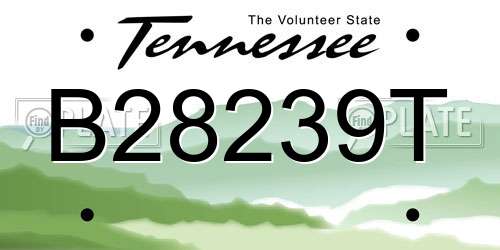 B28239T Tennessee License Plate