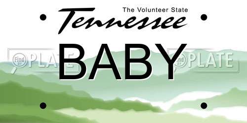 BABY Tennessee License Plate