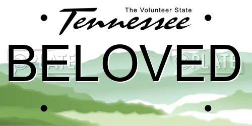BELOVED Tennessee License Plate