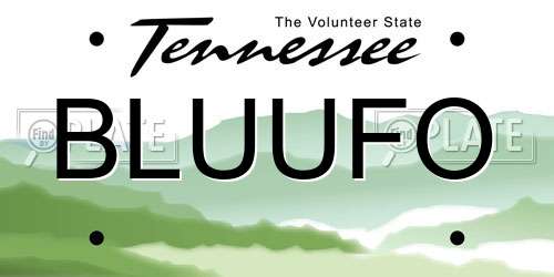 BLUUFO Tennessee License Plate