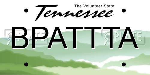 BPATTTA Tennessee License Plate