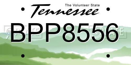 BPP8556 Tennessee License Plate
