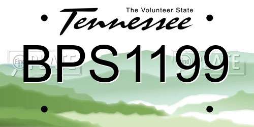 BPS1199 Tennessee License Plate