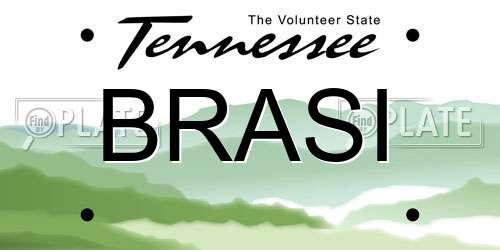 BRASI Tennessee License Plate