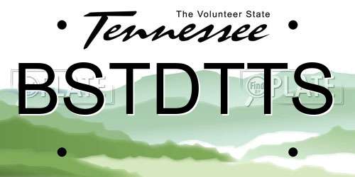BSTDTTS Tennessee License Plate