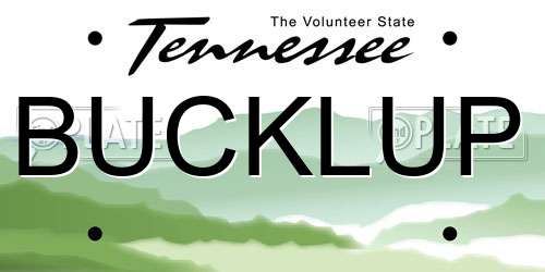 BUCKLUP Tennessee License Plate