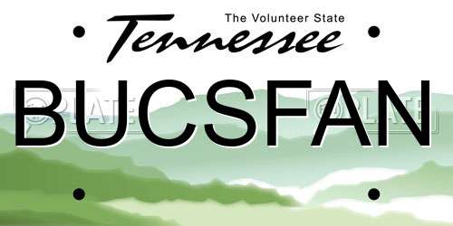 BUCSFAN Tennessee License Plate