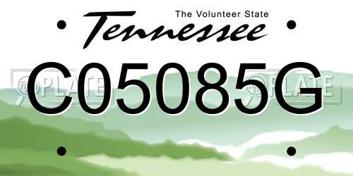 C05085G Tennessee License Plate