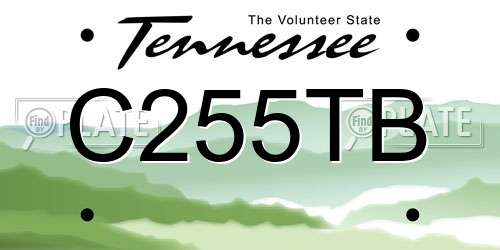 C255TB Tennessee License Plate