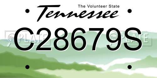 C28679S Tennessee License Plate