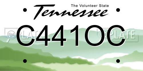 C441OC Tennessee License Plate