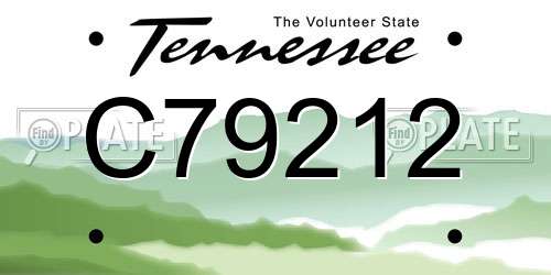 C79212 Tennessee License Plate