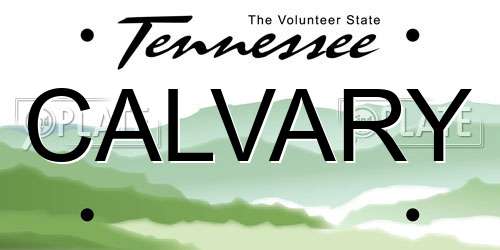 CALVARY Tennessee License Plate
