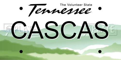 CASCAS Tennessee License Plate