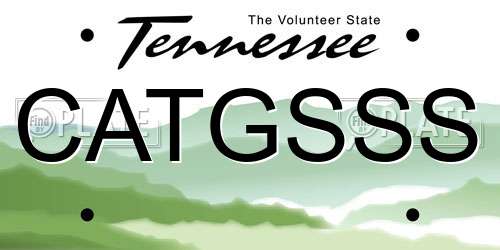 CATGSSS Tennessee License Plate