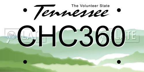 CHC360 Tennessee License Plate