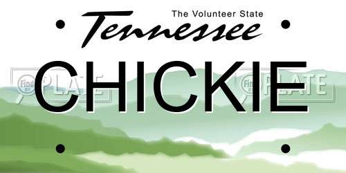 CHICKIE Tennessee License Plate