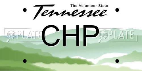 CHP Tennessee License Plate